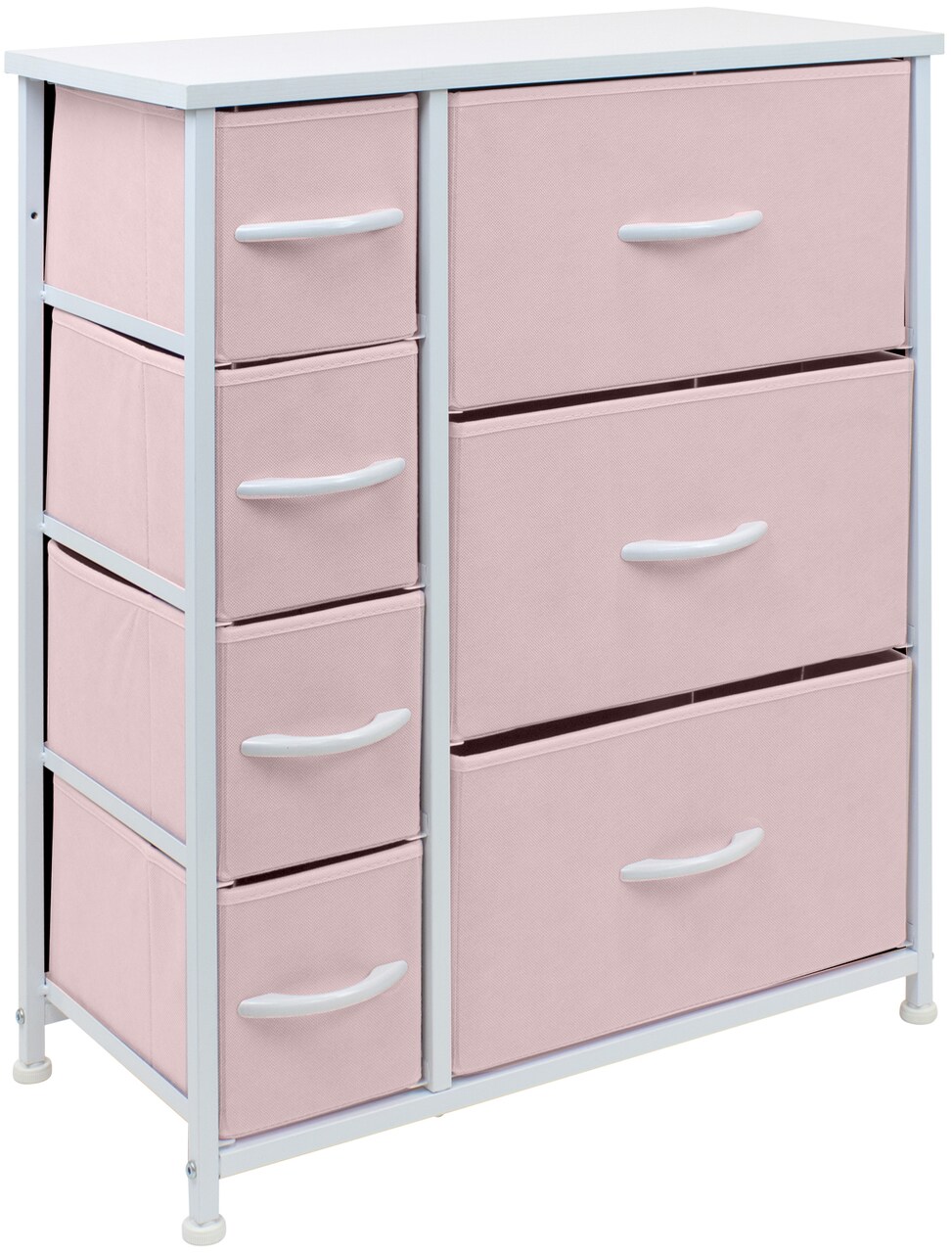 Sorbus Dresser with Drawers - Furniture Storage Tower Unit for Bedroom, Hallway, Closet, Office Organization - Steel Frame, Wood Top, Easy Pull Fabric Bins